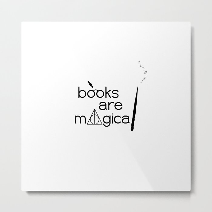 Books are Magical Metal Print