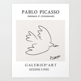 Picasso - Dove of peace Art Print
