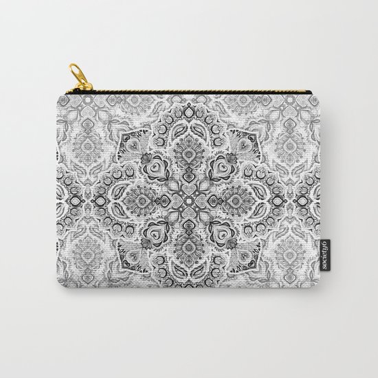 Pattern in Black & White Carry-All Pouch