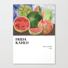 Frida Kahlo - Viva la vida  Canvas Print