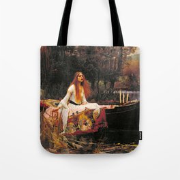 The Lady of Shalott by John William Waterhouse (1888) Tote Bag