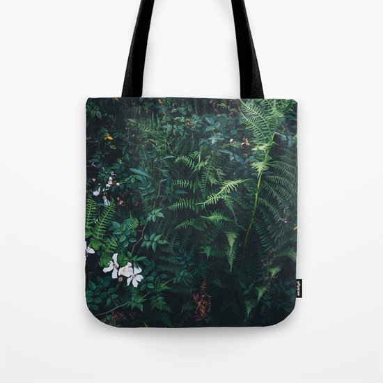 Fleurs Vertes Tote Bag