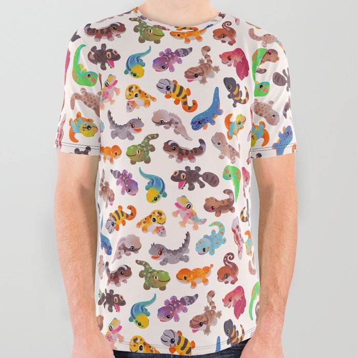 Gecko - bright All Over Graphic Tee