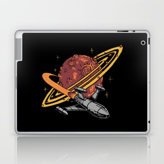 Cool Planet Spaceship Explorer Laptop & iPad Skin
