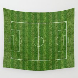 Soccer (Football) Field  on the grass Wall Tapestry