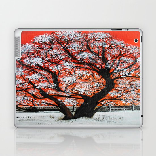 Snowy old tree Laptop & iPad Skin