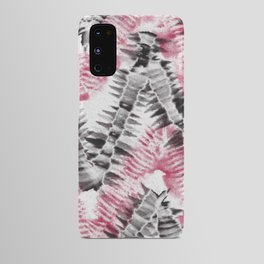 Pink Black Tie Dye Zigzag Android Case