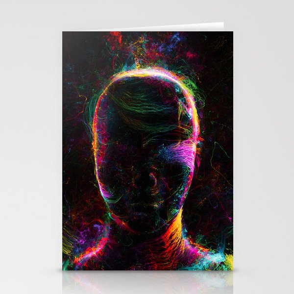 Psychedelic Human Stationery Cards