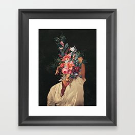 Roses Bloomed every time I Thought of You Framed Art Print