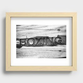 Boxing  Recessed Framed Print