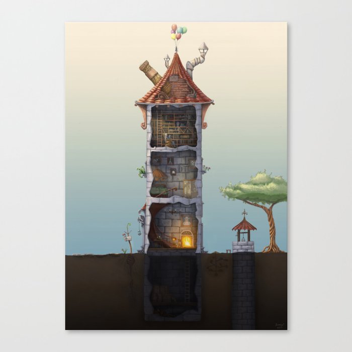 The Wizard Septimus Stretched Canvas Print