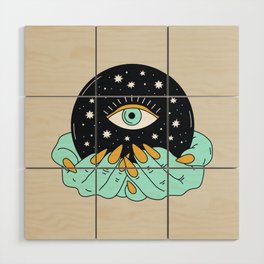 Magic Crystal ball | good luck | Luck charm Wood Wall Art