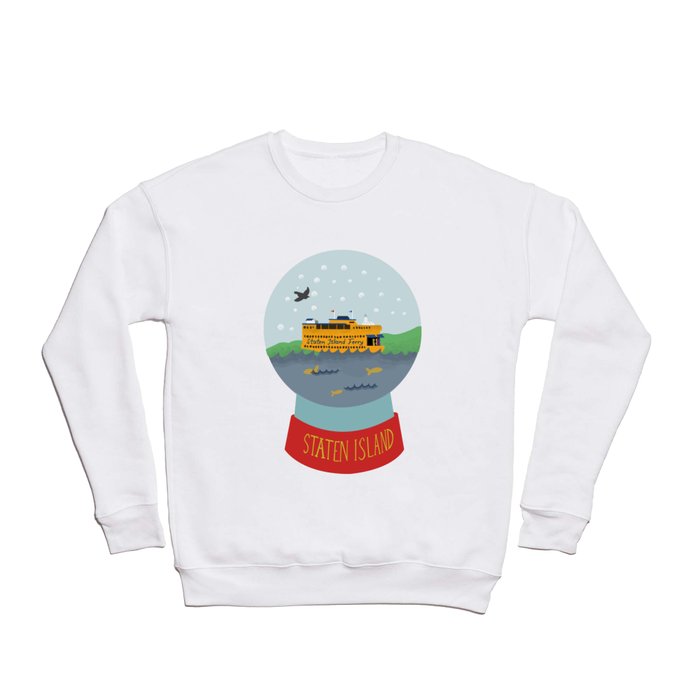 Staten Island Ferry, Snow globe, souvenir, new york city, nyc Crewneck Sweatshirt