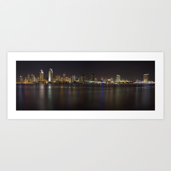 San Diego Skyline Art Print