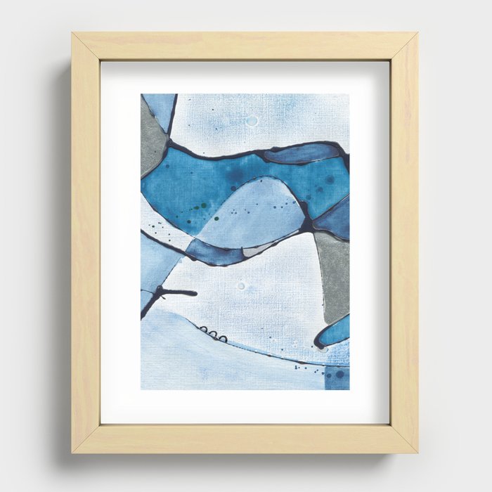 Journey to the Sea Part 2 by Jess Cargill Recessed Framed Print