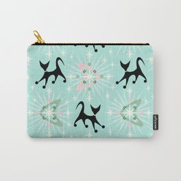 Retro Cats and Starburst Boomerangs Carry-All Pouch