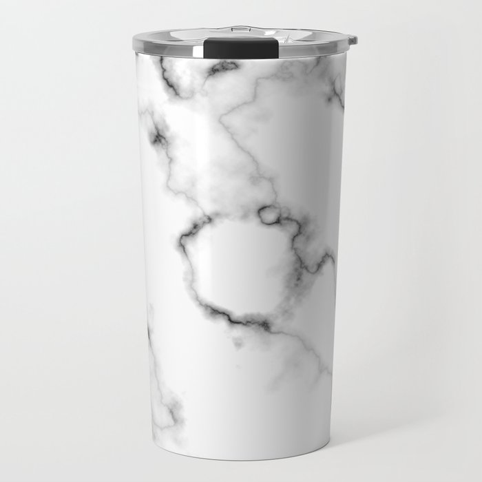 Light gray marble (2) Travel Mug