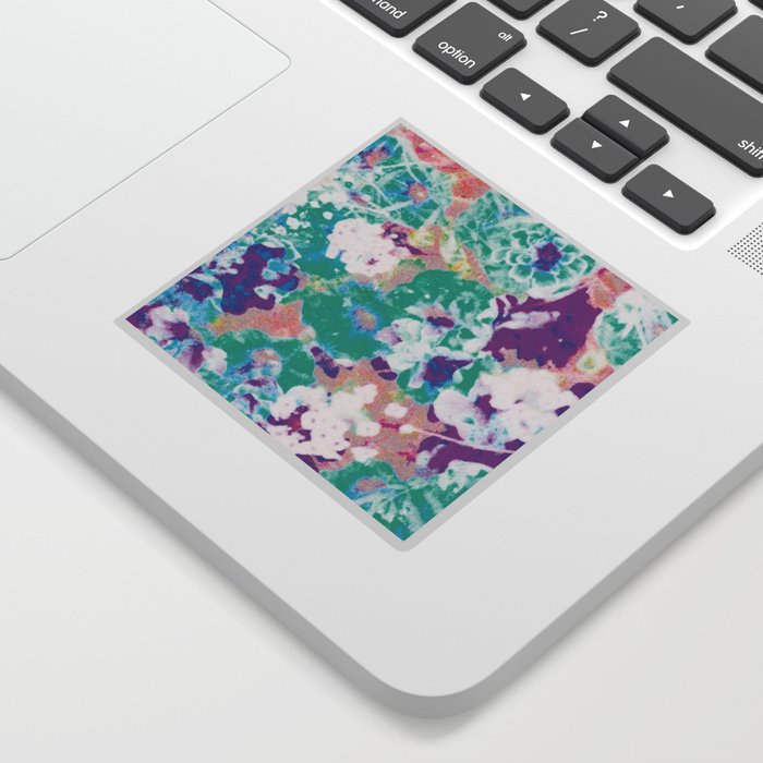 abstract zinnias #22 Sticker