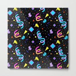90s Arcade Carpet Metal Print | Geometric, Neon, 90S, 1990S, Carpet, Memphis, Blacklight, Nineties, 1990, Space 