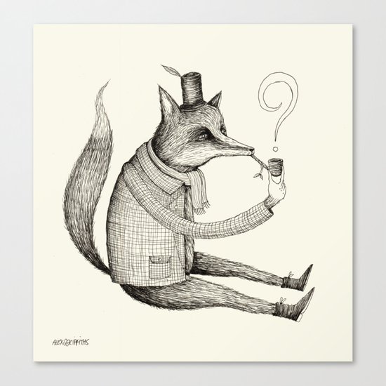 'Theories' Character Canvas Print
