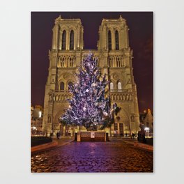 Joyeux Noël à Paris // Merry Christmas from Paris Canvas Print