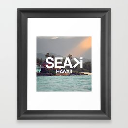 SEA>i  |  Back to Lanikai Framed Art Print