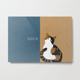 Calico Cat Metal Print