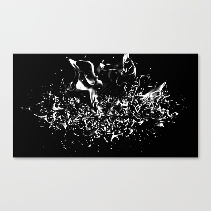 Freezed water splash. Canvas Print by BumbleBamboo | Society6