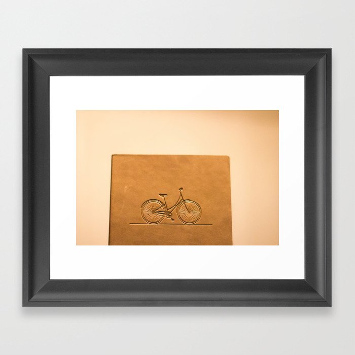 i like to ride my bicycle  Framed Art Print