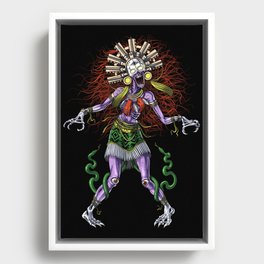 Aztec Mythology Deity Tzitzimitl Framed Canvas
