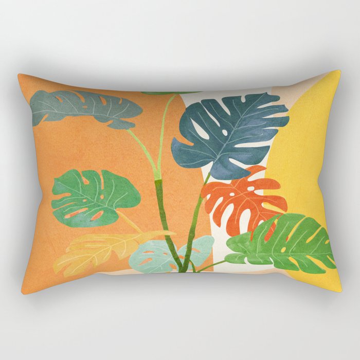 Colorful Branching Out 03 Rectangular Pillow