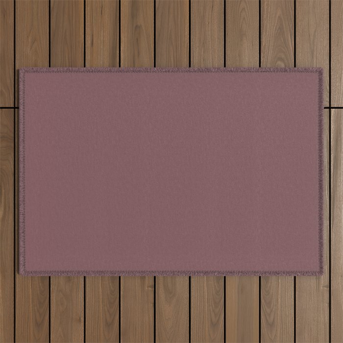 ROSE BROWN solid color  Outdoor Rug