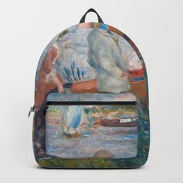 Oarsmen at Chatou Painting by Auguste Renoir Backpack