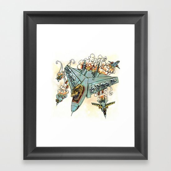 Tyrannosquadron Rex! Framed Art Print