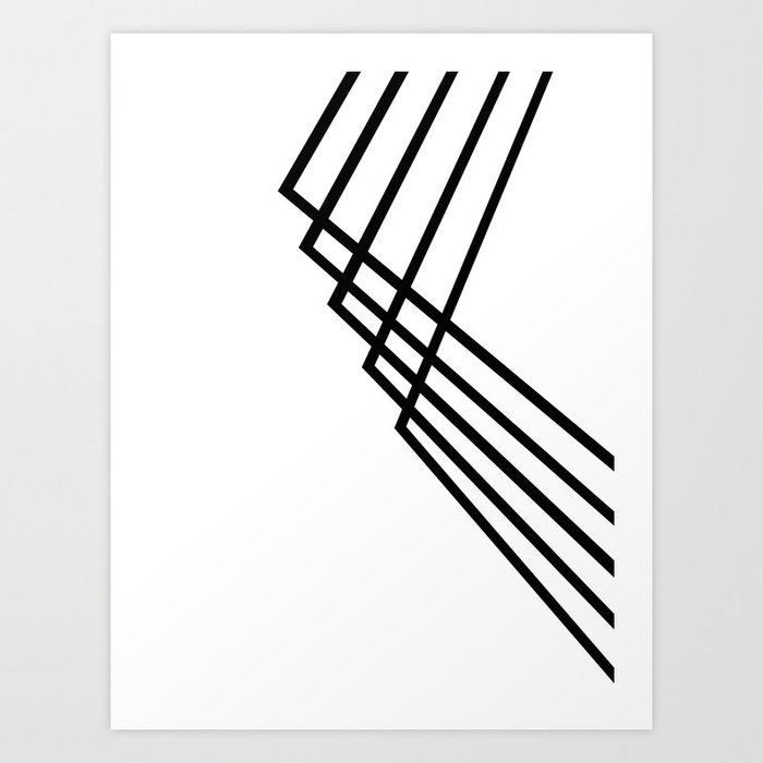 Discover the motif BLACK LINES. by Art by ASolo as a print at TOPPOSTER
