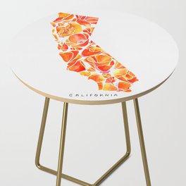 California Poppies Side Table