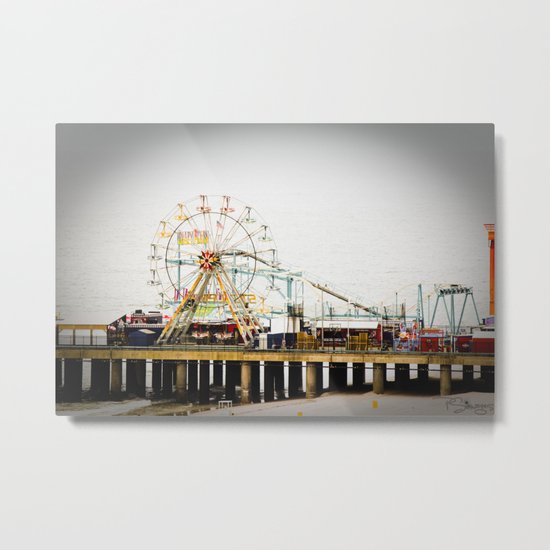 Steel Pier Metal Print