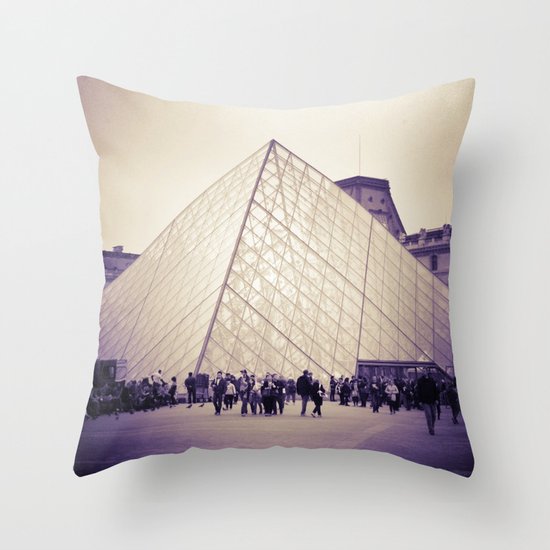 The Purple Pyramid Throw Pillow