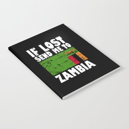 Zambia Flag Saying Notebook