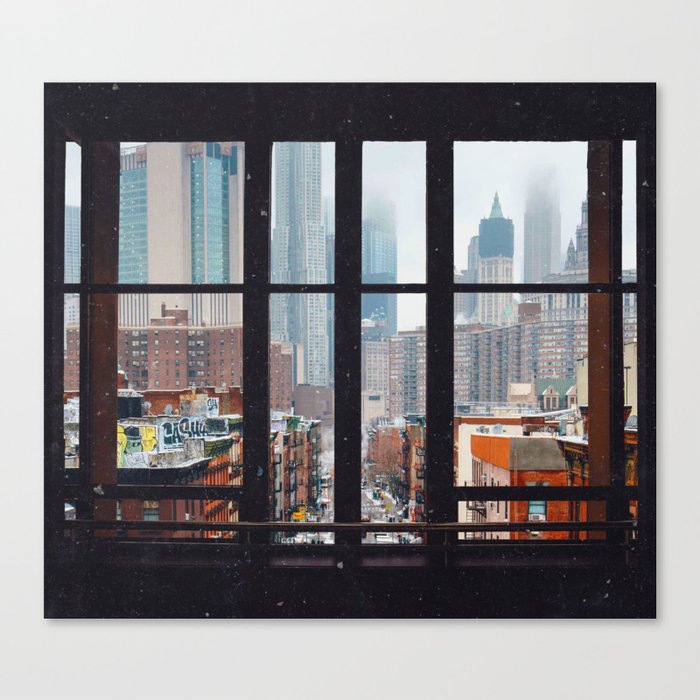 New York City Window Leinwanddruck