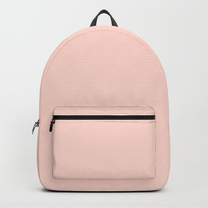 Solid Sienna Pink Monochrome  Backpack