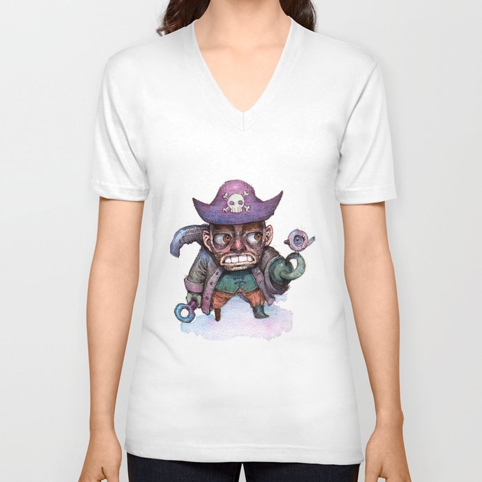 Pirate V Neck T Shirt