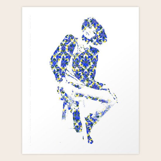 Blue Art Print