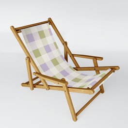 Simple Plaid Pattern (Spring Color Palette) Sling Chair