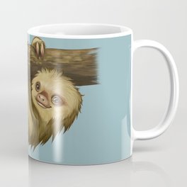 Why Am I Always Late? Coffee Mug | Adorable, Slow, Animal, Sweet, Relax, Painting, Sloth, Vacation, Children, Late 