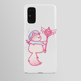 Cute Kawaii Magical Cat with Heart Wings Sceptre Android Case