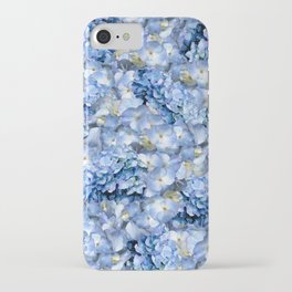 Blue hydrangeas - floral art  iPhone Case