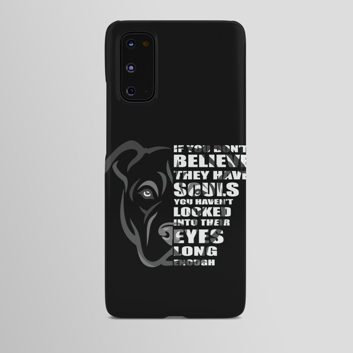 Pitbull soul design, gift for Pitbull lovers & rescuers Android Case