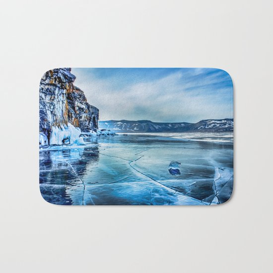 Lake Baikal. March Bath Mat