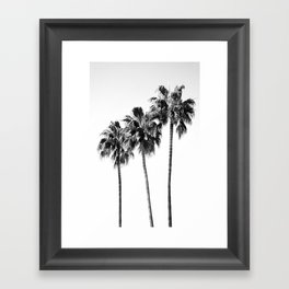 Palm Trees Black & White Vibes #4 #wall #decor #art #society6 Framed Art Print